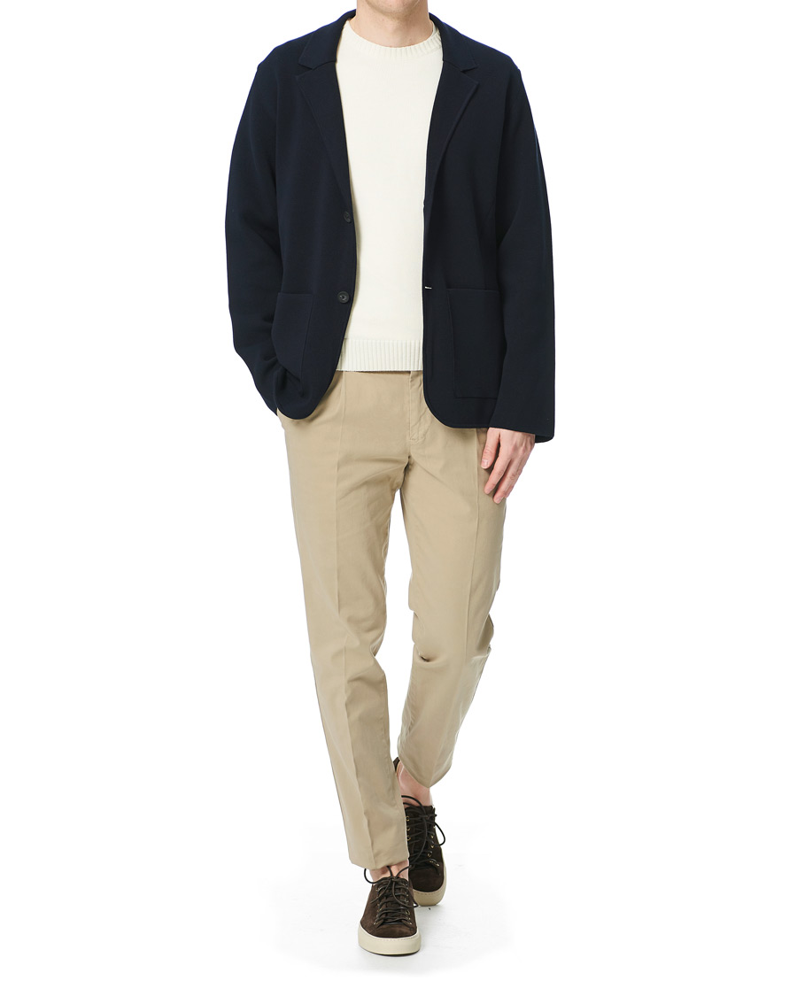 Herren | Sakkos | Z Zegna | Knitted Cardigan Blazer Navy