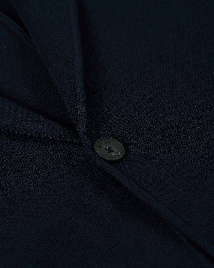 Herren | Sakkos | Z Zegna | Knitted Cardigan Blazer Navy