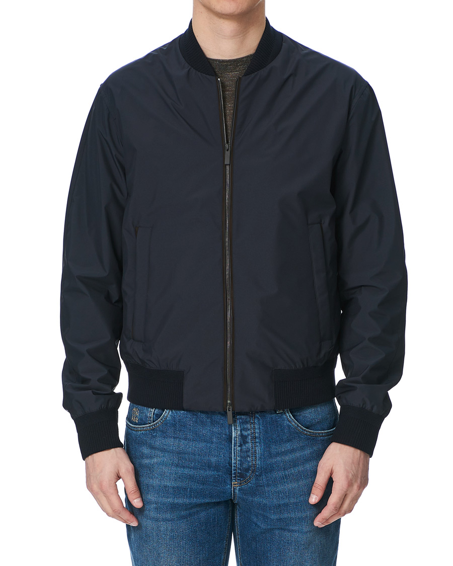 Herren | Jacken | Ermenegildo Zegna | Stratos Waterrepellent Bomber Jacket Navy