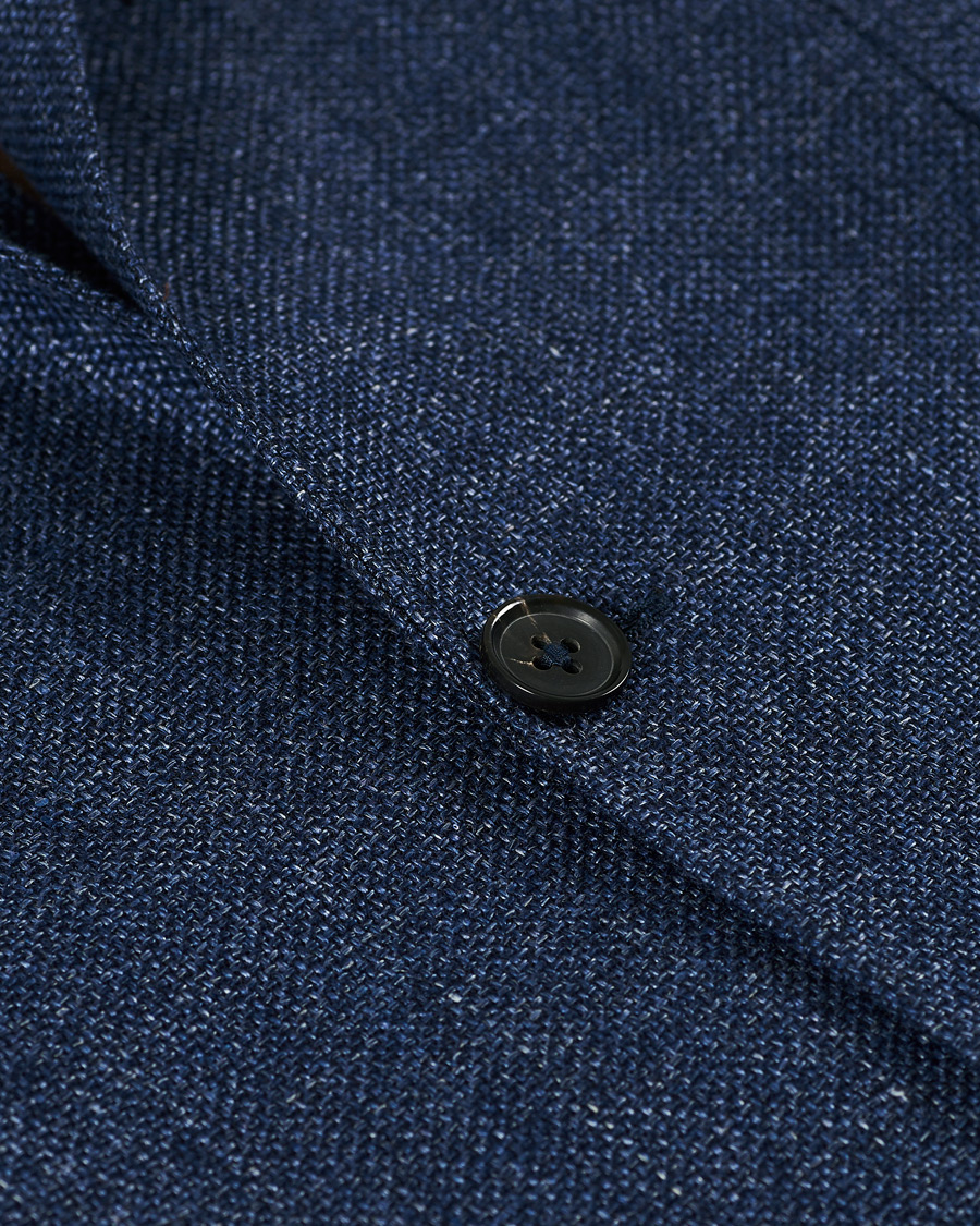 Herren | Sakkos | Ermenegildo Zegna | Unconstructed Linen Blazer Dark Blue