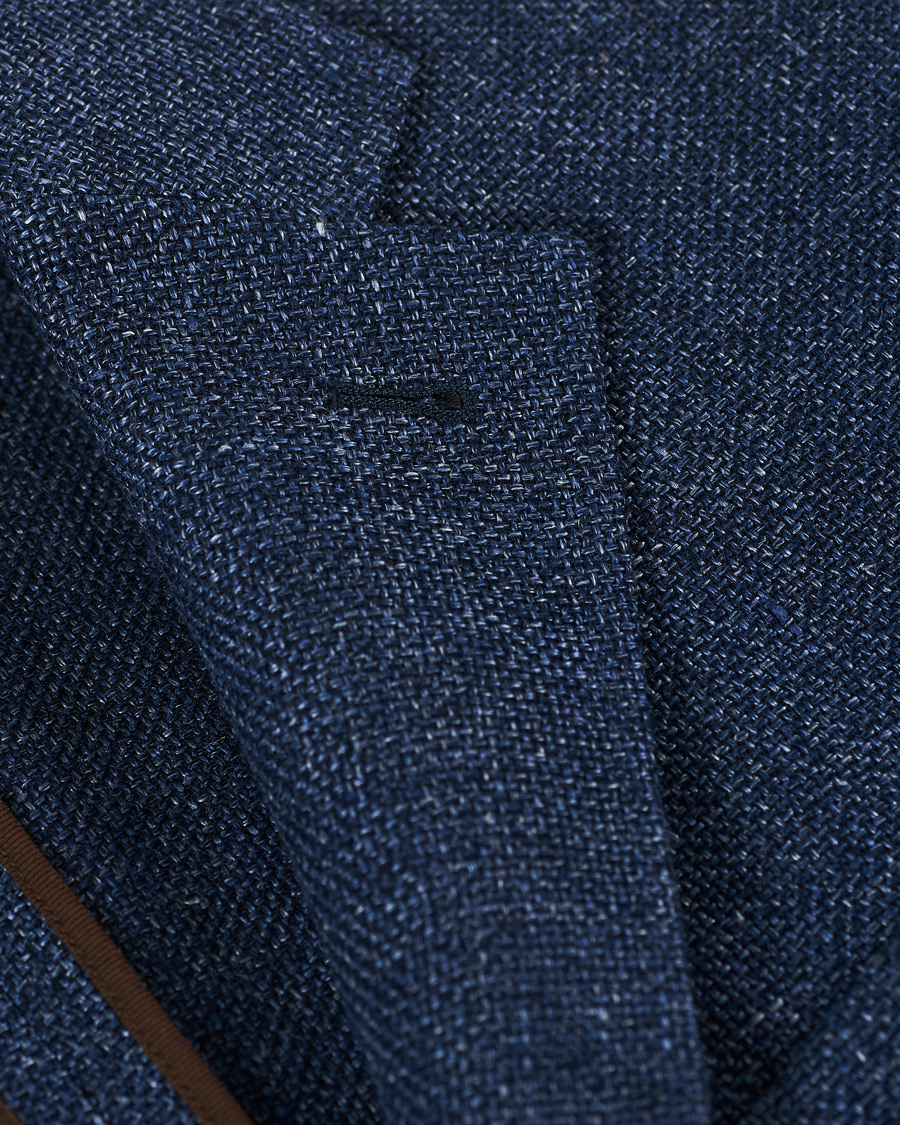 Herren | Sakkos | Ermenegildo Zegna | Unconstructed Linen Blazer Dark Blue