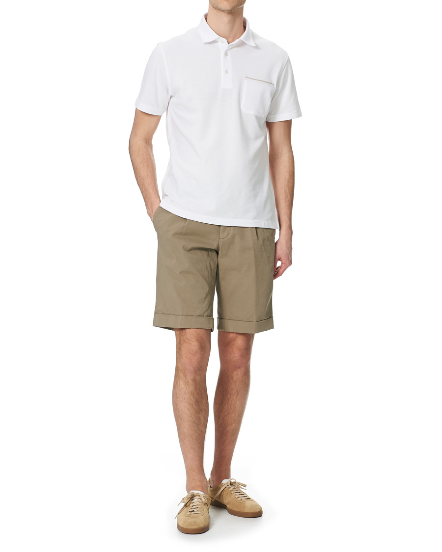 Herren | Poloshirts | Ermenegildo Zegna | Pocket Short Sleeve Polo White