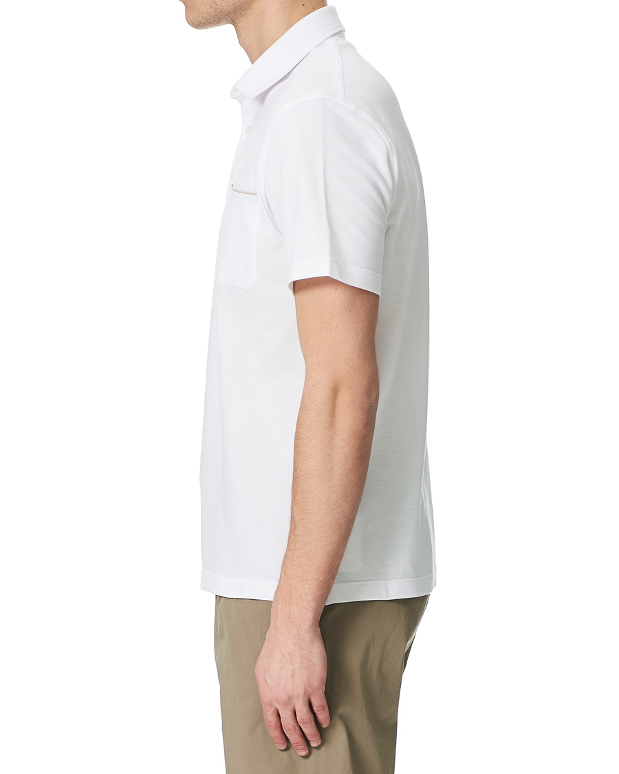 Herren | Poloshirts | Ermenegildo Zegna | Pocket Short Sleeve Polo White