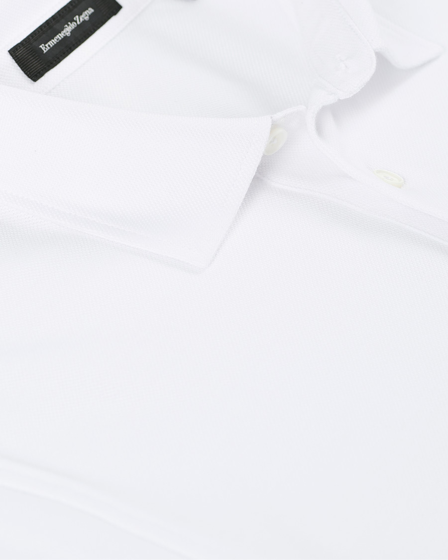 Herren | Poloshirts | Ermenegildo Zegna | Pocket Short Sleeve Polo White