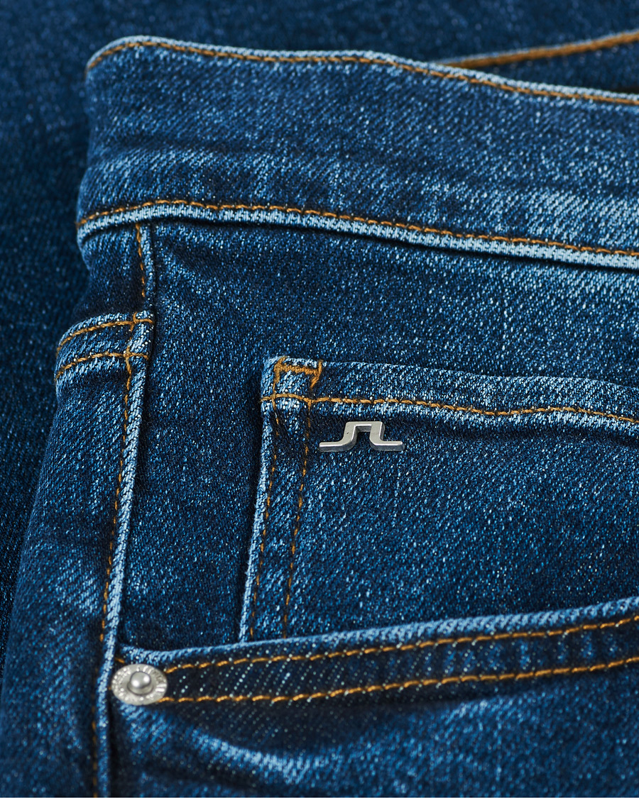 Herren | Jeans | J.Lindeberg | Jac Strike Strech Jeans Mid Blue