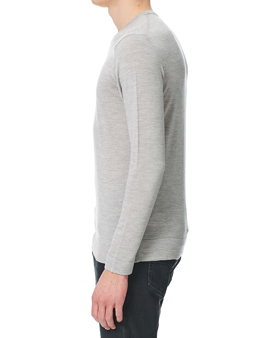 Herren | Pullover | J.Lindeberg | Newman Merino Crew Neck Pullover Stone Grey Melange