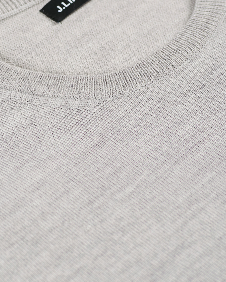 Herren | Pullover | J.Lindeberg | Newman Merino Crew Neck Pullover Stone Grey Melange