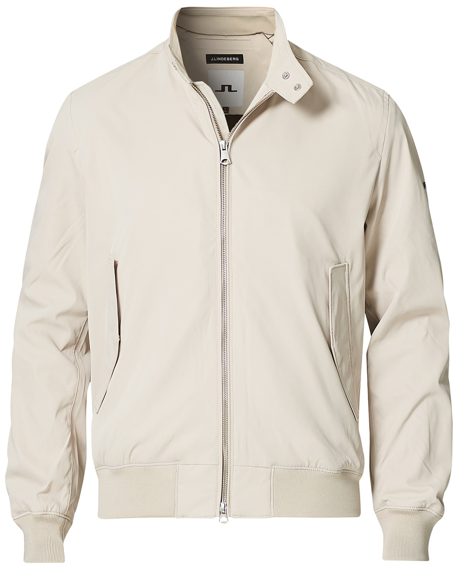 Herren | Jacken | J.Lindeberg | Derek Stretch Harrington Jacket Sand Grey