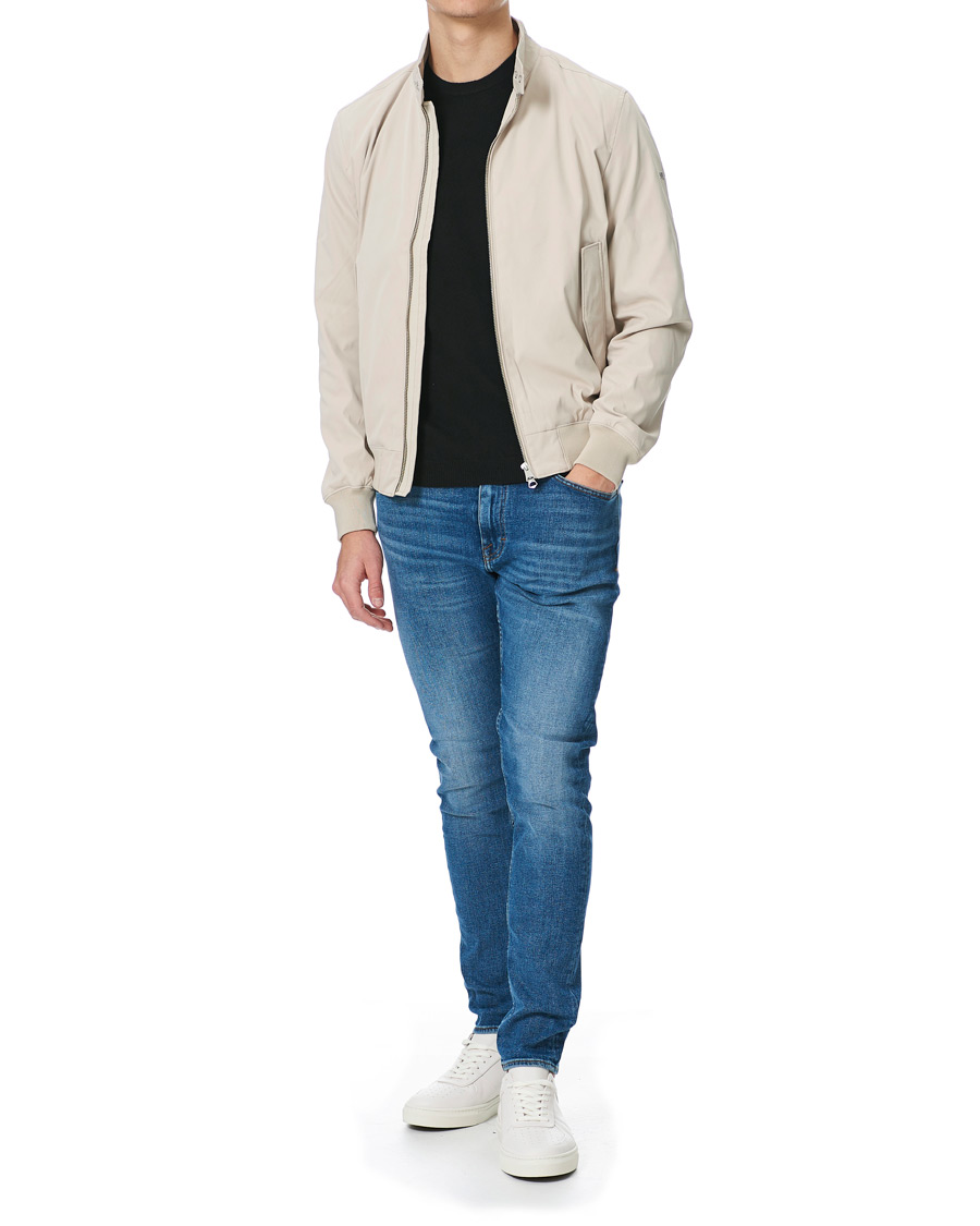 Herren | Jacken | J.Lindeberg | Derek Stretch Harrington Jacket Sand Grey