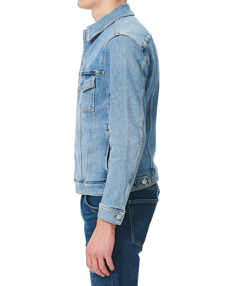 Herren | Jacken | J.Lindeberg | Ran Sky Wash Stretch Denim Jacket Light Blue
