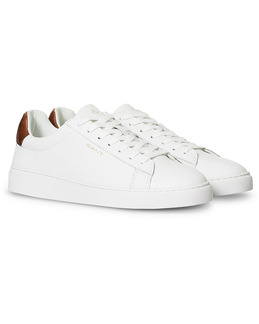 Herren | GANT Mc Julien Sneaker Bright White/Cognac | GANT | Mc Julien Sneaker Bright White/Cognac