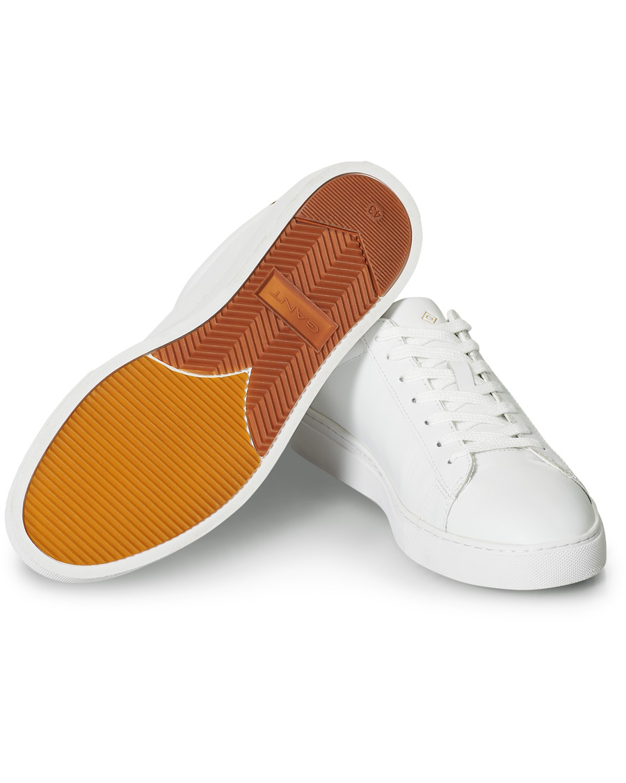 Herren | GANT Mc Julien Sneaker Bright White/Cognac | GANT | Mc Julien Sneaker Bright White/Cognac