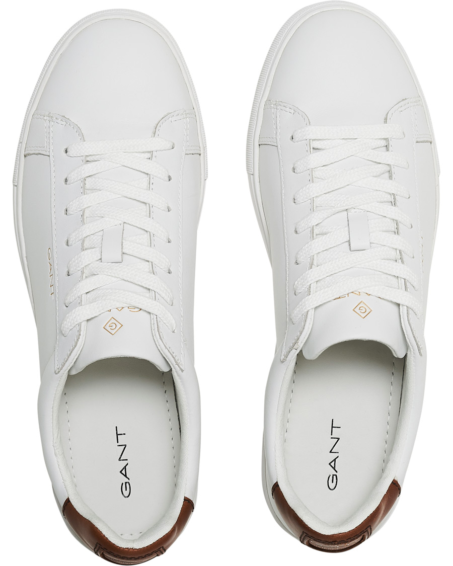 Herren | GANT Mc Julien Sneaker Bright White/Cognac | GANT | Mc Julien Sneaker Bright White/Cognac