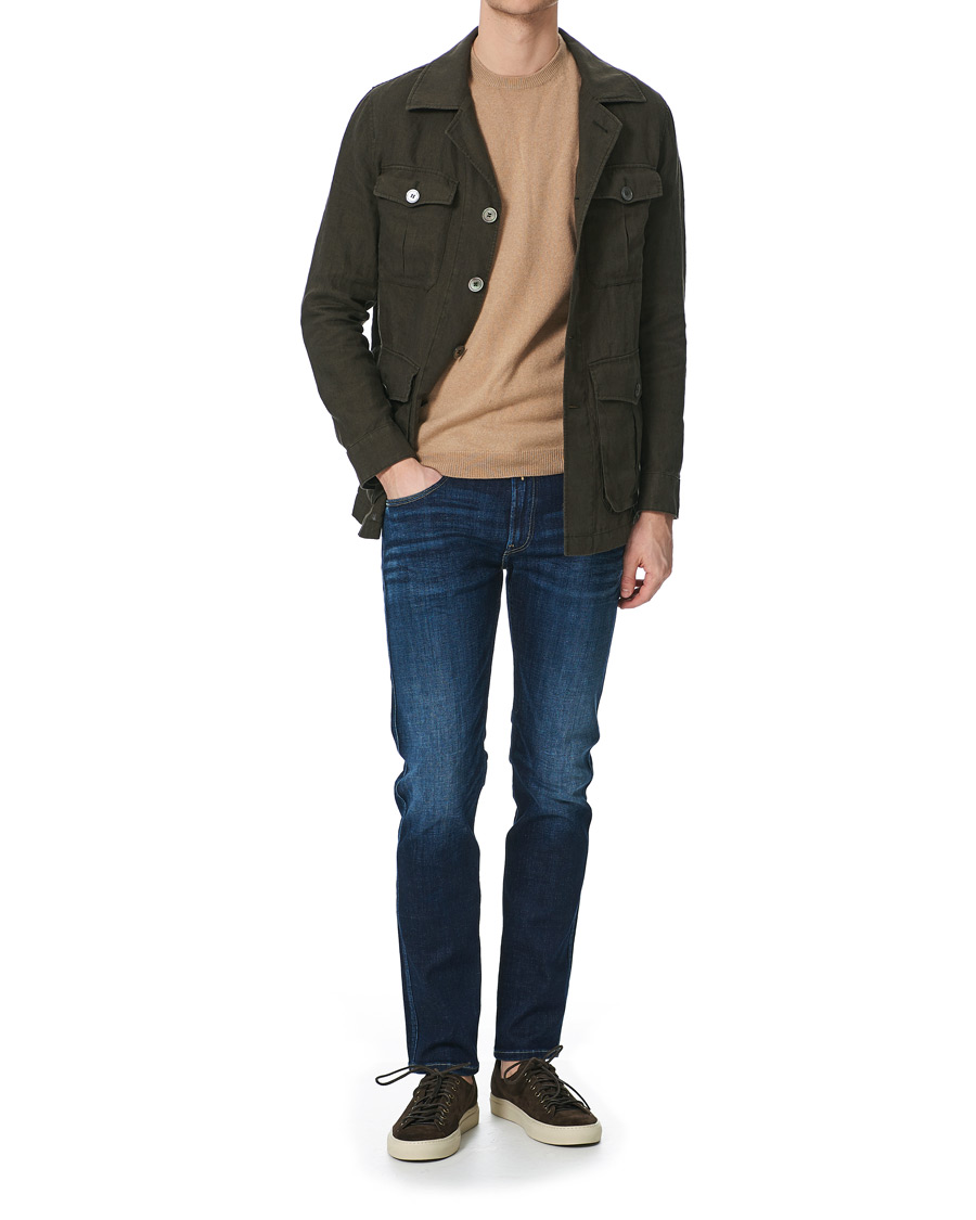 Herren | Jeans | Replay | Anbass Power Stretch One Year Wash Jeans Dark Blue