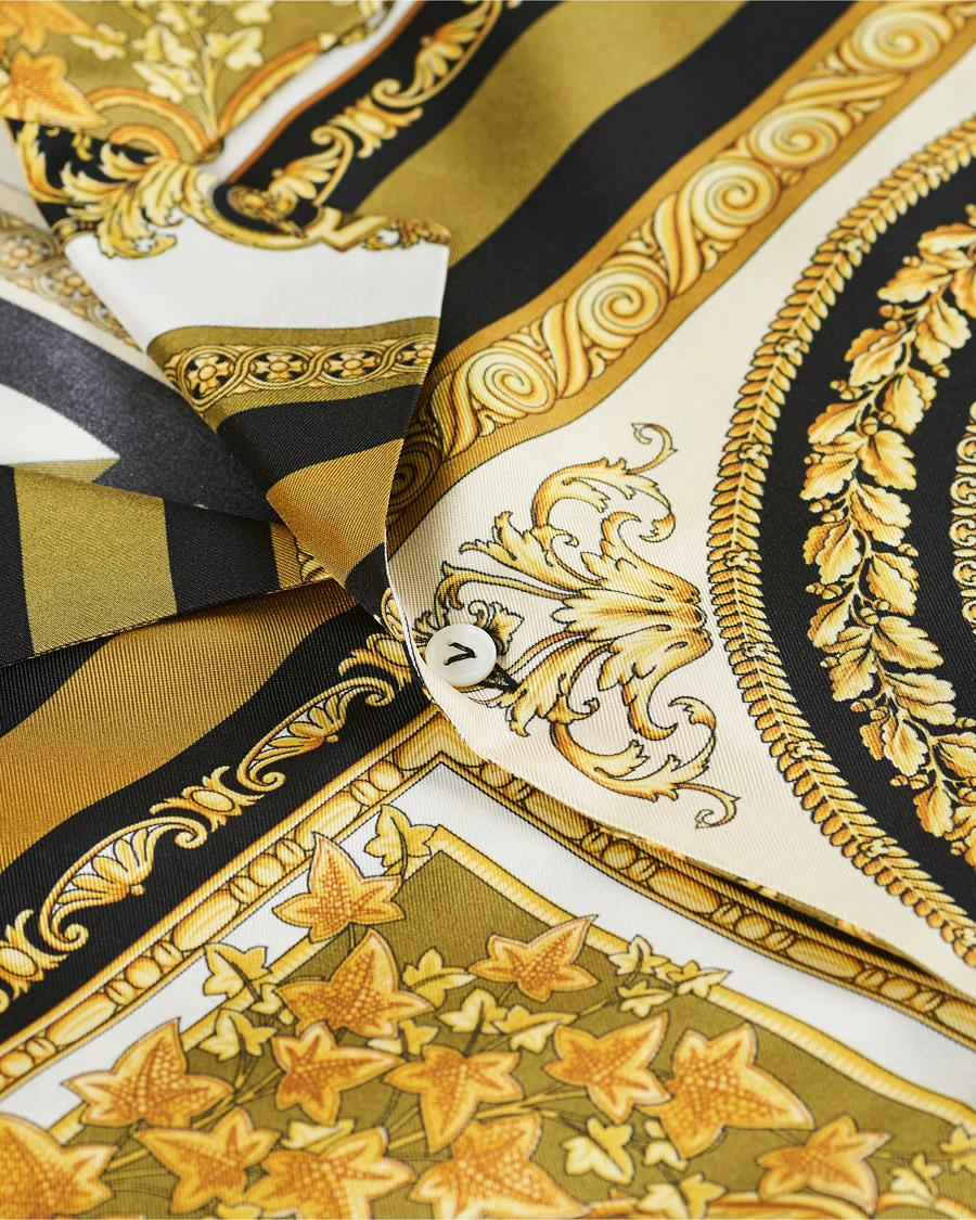 Herren | Hemden | Versace | Silk Twill Shirt White/Gold