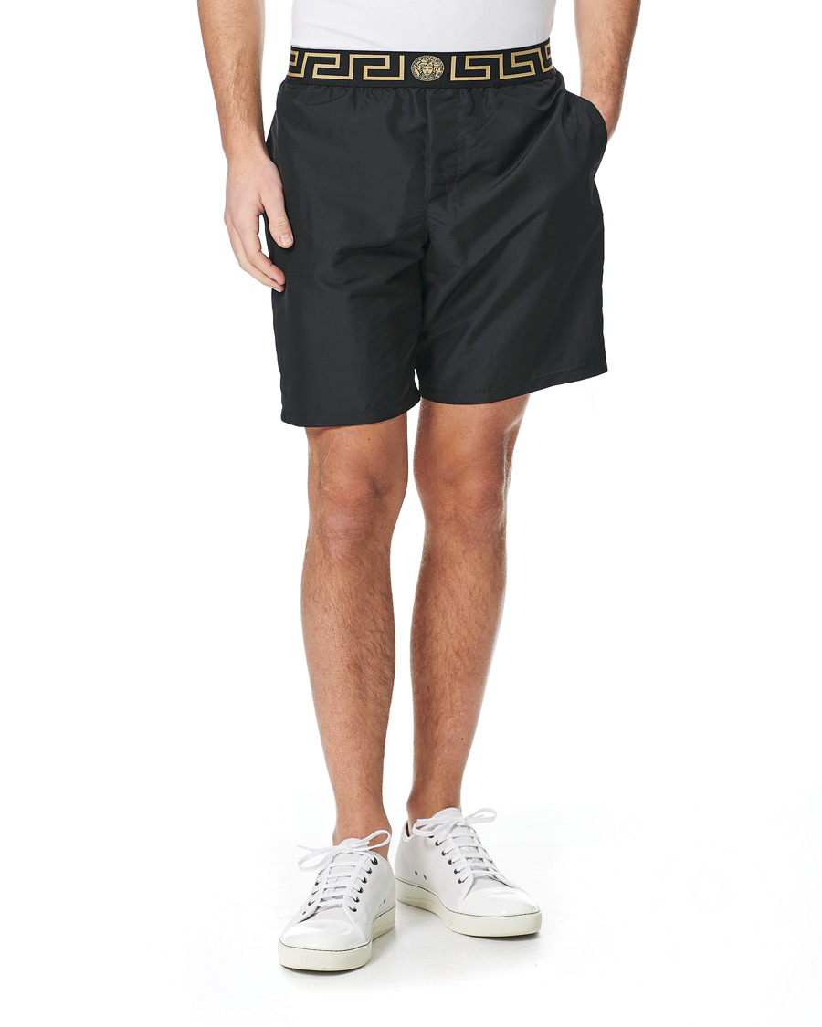Herren | Badehosen | Versace | Greca Border Swim Trunks Black