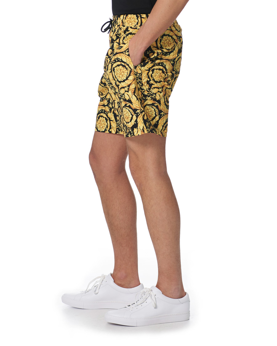 Herren | Badehosen | Versace | Barocco Swim Trunks Black/Gold
