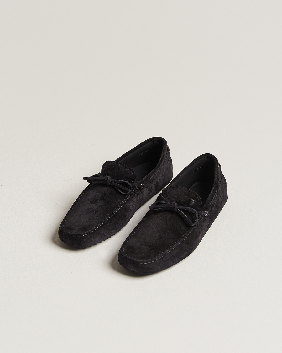 Herr | Bilskor | Tod's | Lacetto Gommino Carshoe Black Suede