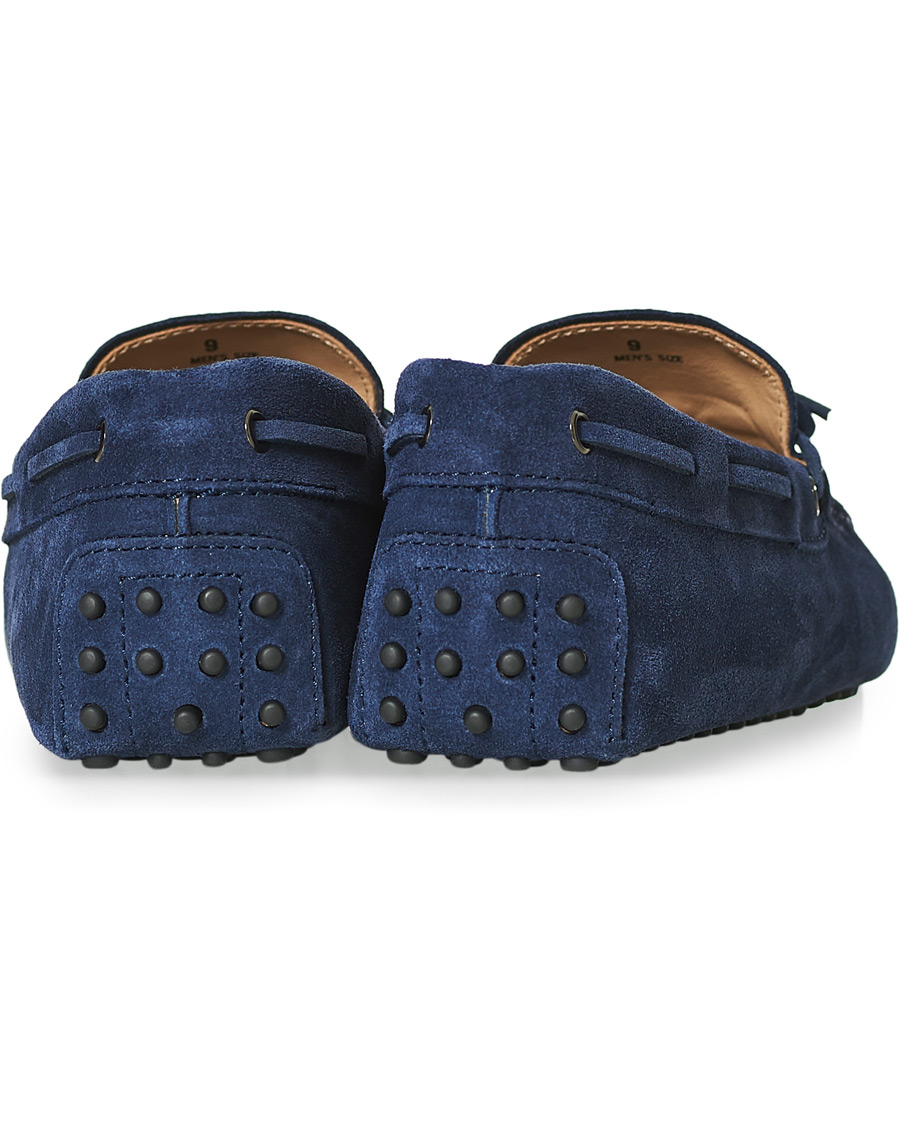 Herren | Tod's Laccetto Gommino Carshoe Navy Suede | Tod's | Laccetto Gommino Carshoe Navy Suede