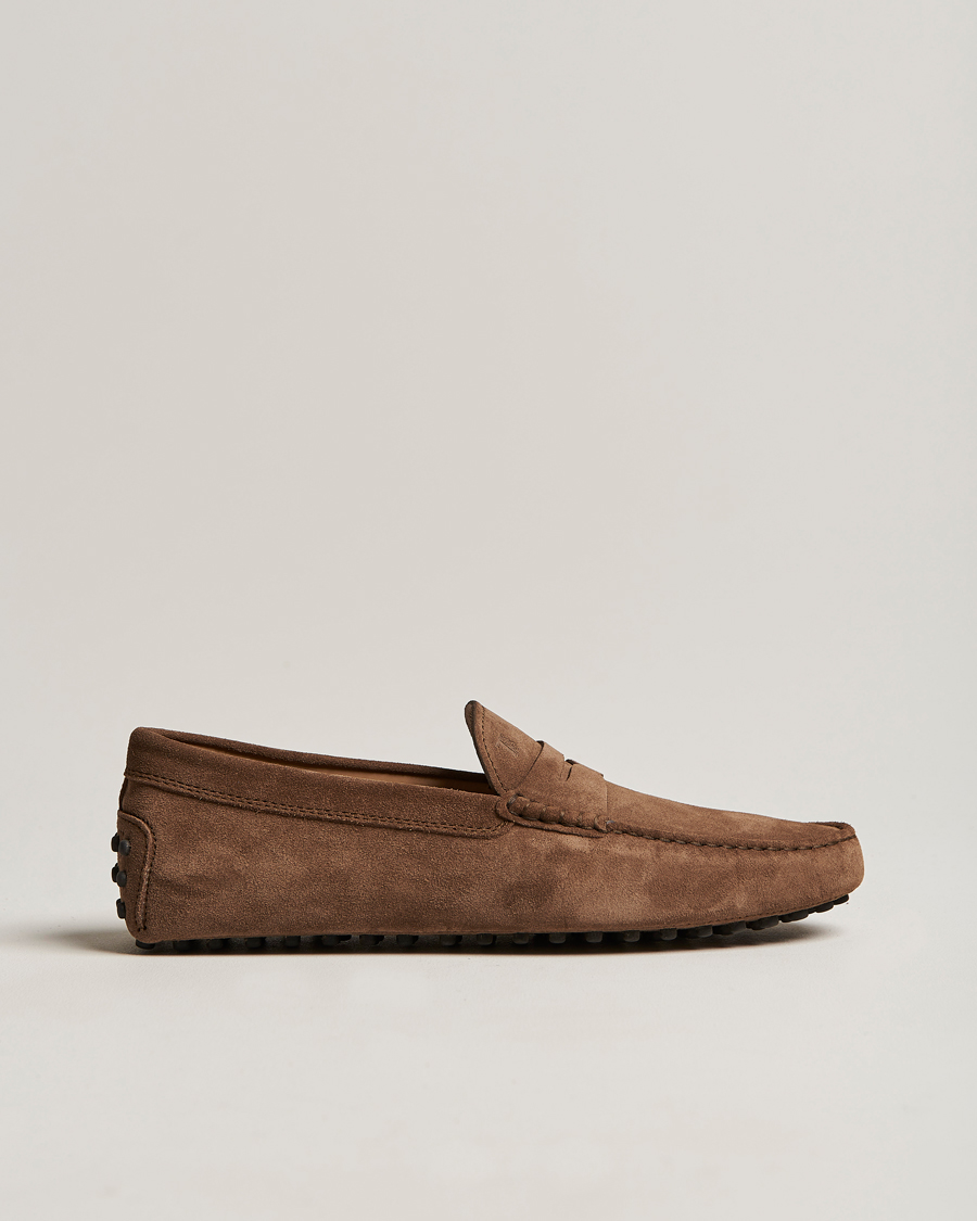 Herren | Tod's Gommino Carshoe Brown Suede | Tod's | Gommino Carshoe Brown Suede