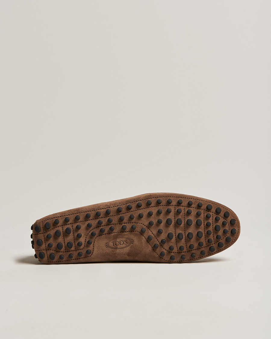 Herren | Tod's Gommino Carshoe Brown Suede | Tod's | Gommino Carshoe Brown Suede