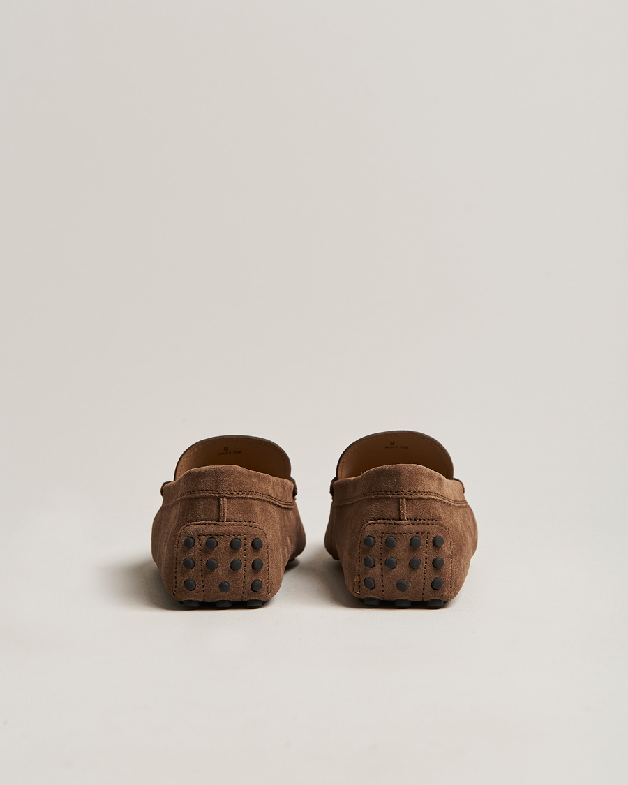 Herren | Tod's Gommino Carshoe Brown Suede | Tod's | Gommino Carshoe Brown Suede