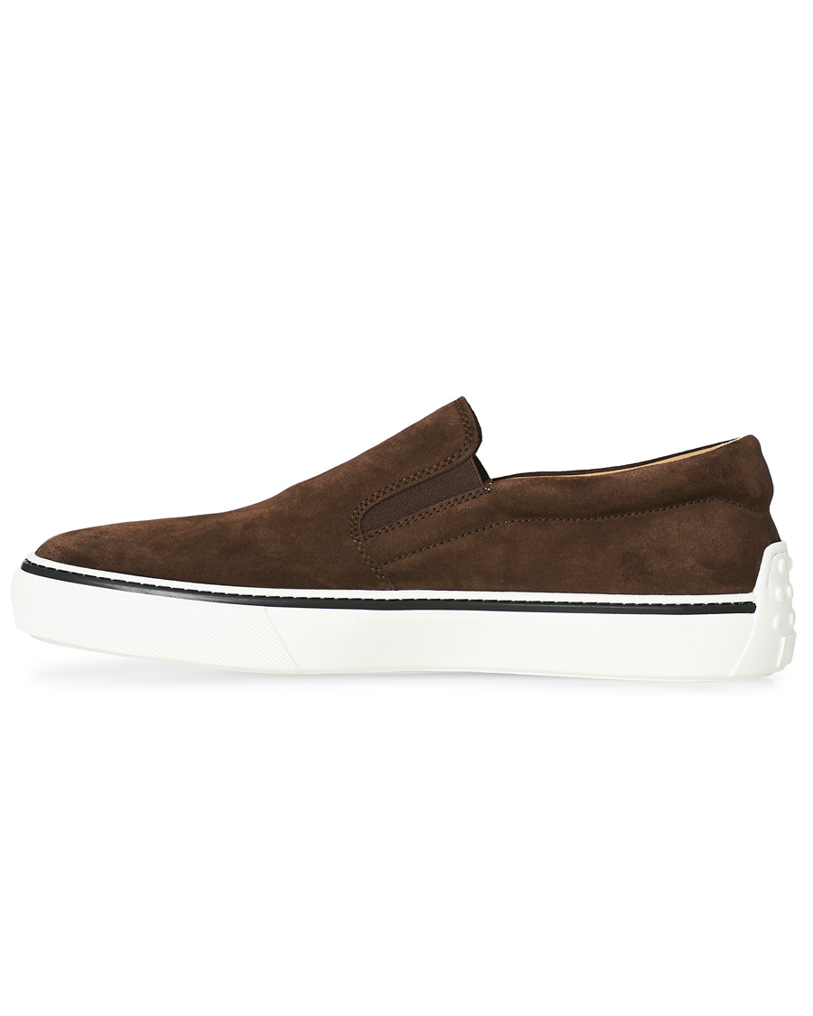 Herren | Tod's Cassetta Slippers Dark Brown Suede | Tod's | Cassetta Slippers Dark Brown Suede