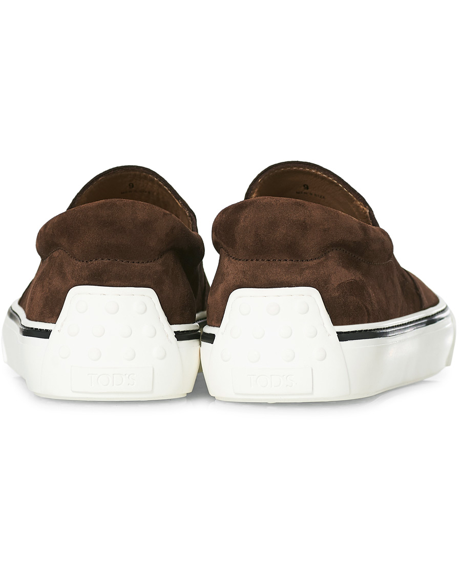 Herren | Tod's Cassetta Slippers Dark Brown Suede | Tod's | Cassetta Slippers Dark Brown Suede