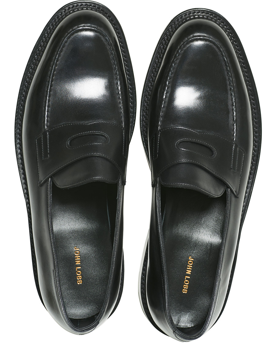 Herren | John Lobb Lopez New Standard Penny Loafer Black Calf | John Lobb | Lopez New Standard Penny Loafer Black Calf