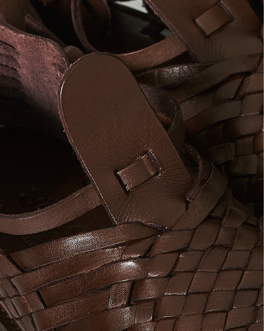 Herren | Yuketen Cruz Braided Sandal Dark Brown Calf | Yuketen | Cruz Braided Sandal Dark Brown Calf