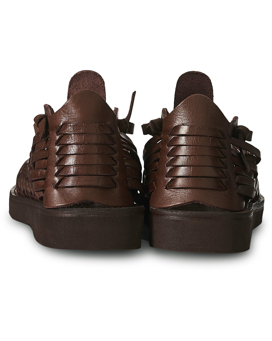 Herren | Yuketen Cruz Braided Sandal Dark Brown Calf | Yuketen | Cruz Braided Sandal Dark Brown Calf