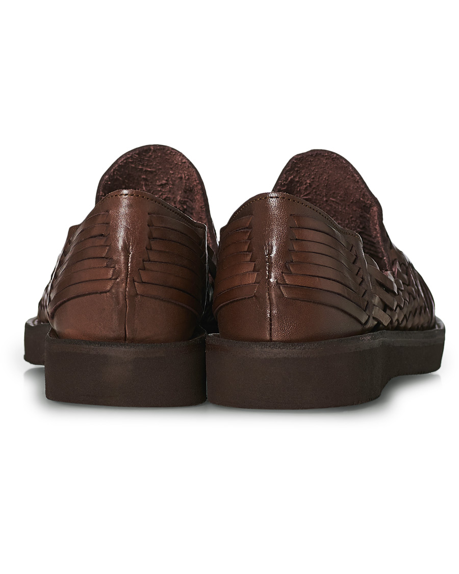 Herren | Yuketen Alejandro Woven Slipper Dark Brown Calf | Yuketen | Alejandro Woven Slipper Dark Brown Calf