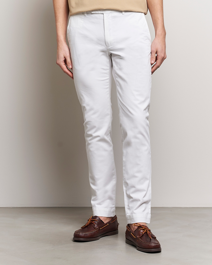 Herren | Hosen | Polo Ralph Lauren | Slim Fit Stretch Chinos White