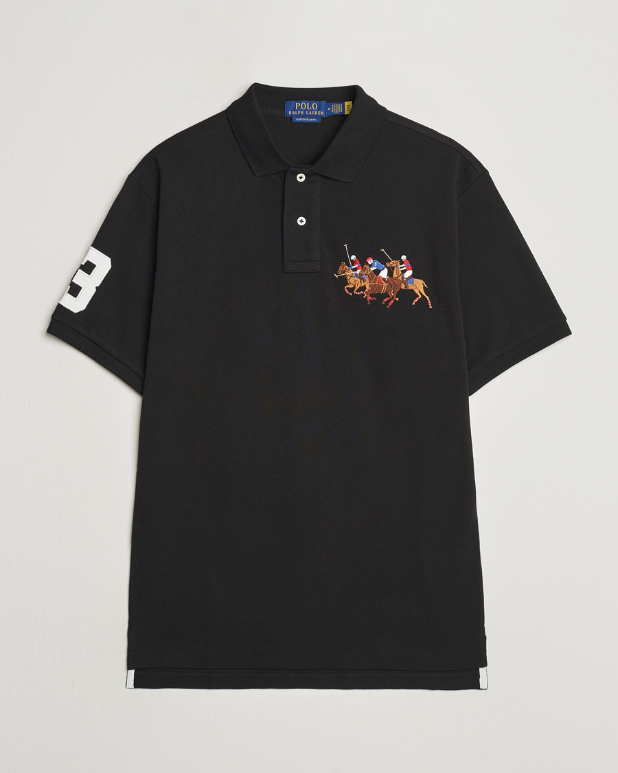 Polo Ralph Lauren Custom Slim Fit Match Club Polo Black bei Care of Carl