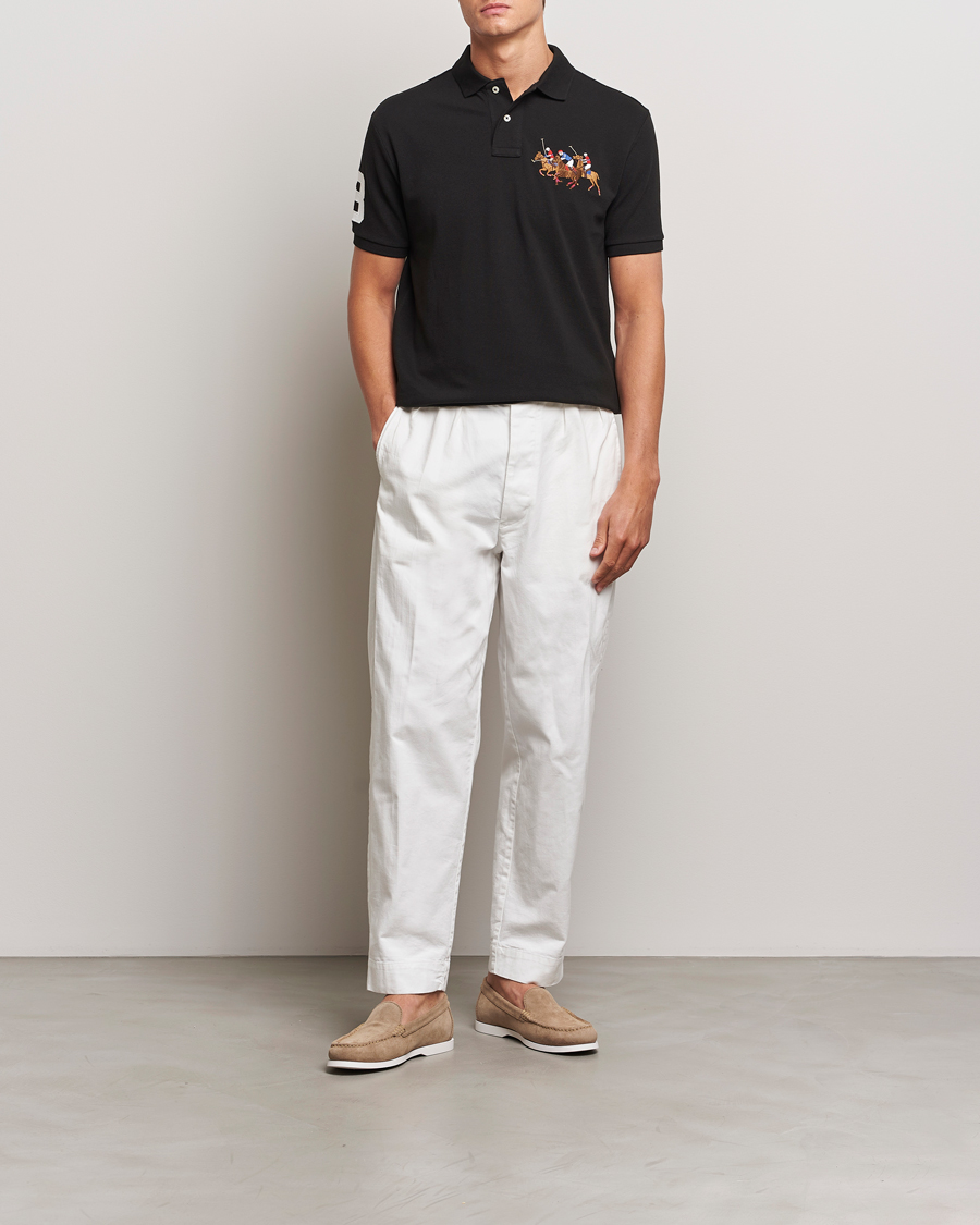 Herren | Poloshirts | Polo Ralph Lauren | Custom Slim Fit Match Club Polo Black