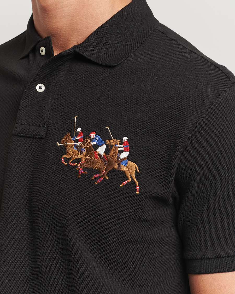 Herren | Poloshirts | Polo Ralph Lauren | Custom Slim Fit Match Club Polo Black