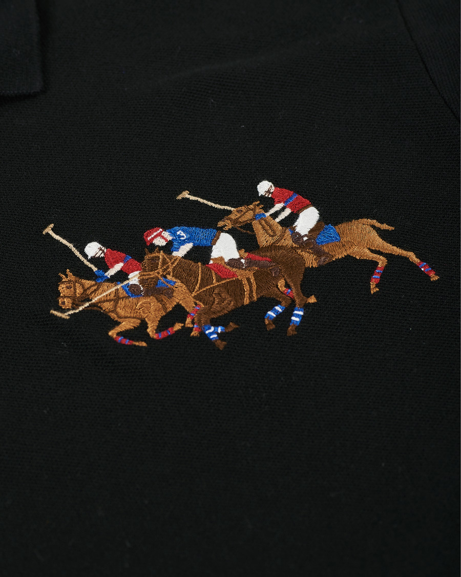 Herren | Poloshirts | Polo Ralph Lauren | Custom Slim Fit Match Club Polo Black