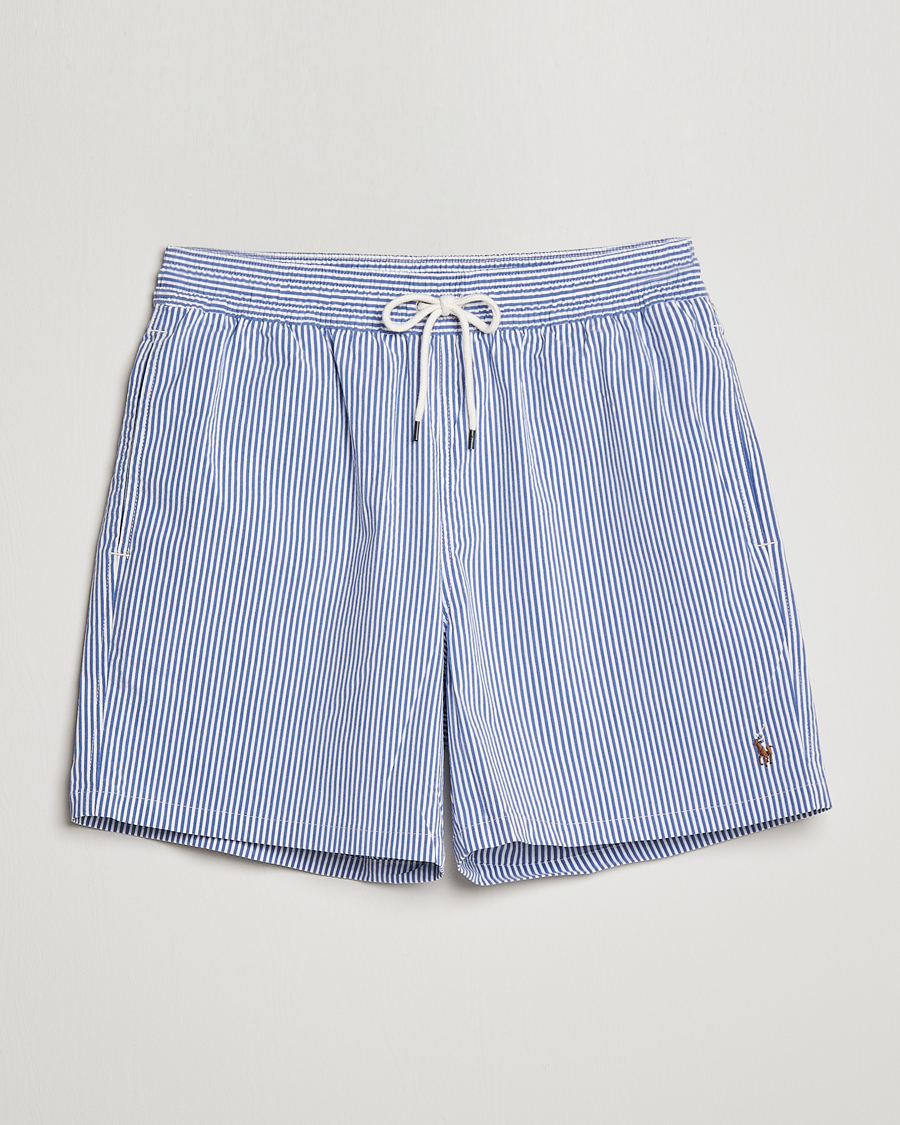 Herren | Badehosen | Polo Ralph Lauren | Recycled Traveler Seersucker Swimshorts Cruise Royal