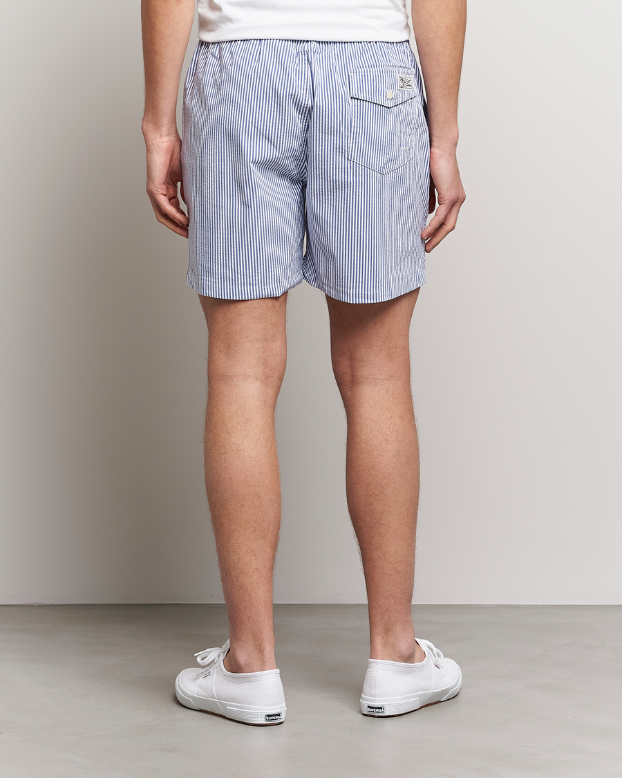 Herren | Badehosen | Polo Ralph Lauren | Recycled Traveler Seersucker Swimshorts Cruise Royal