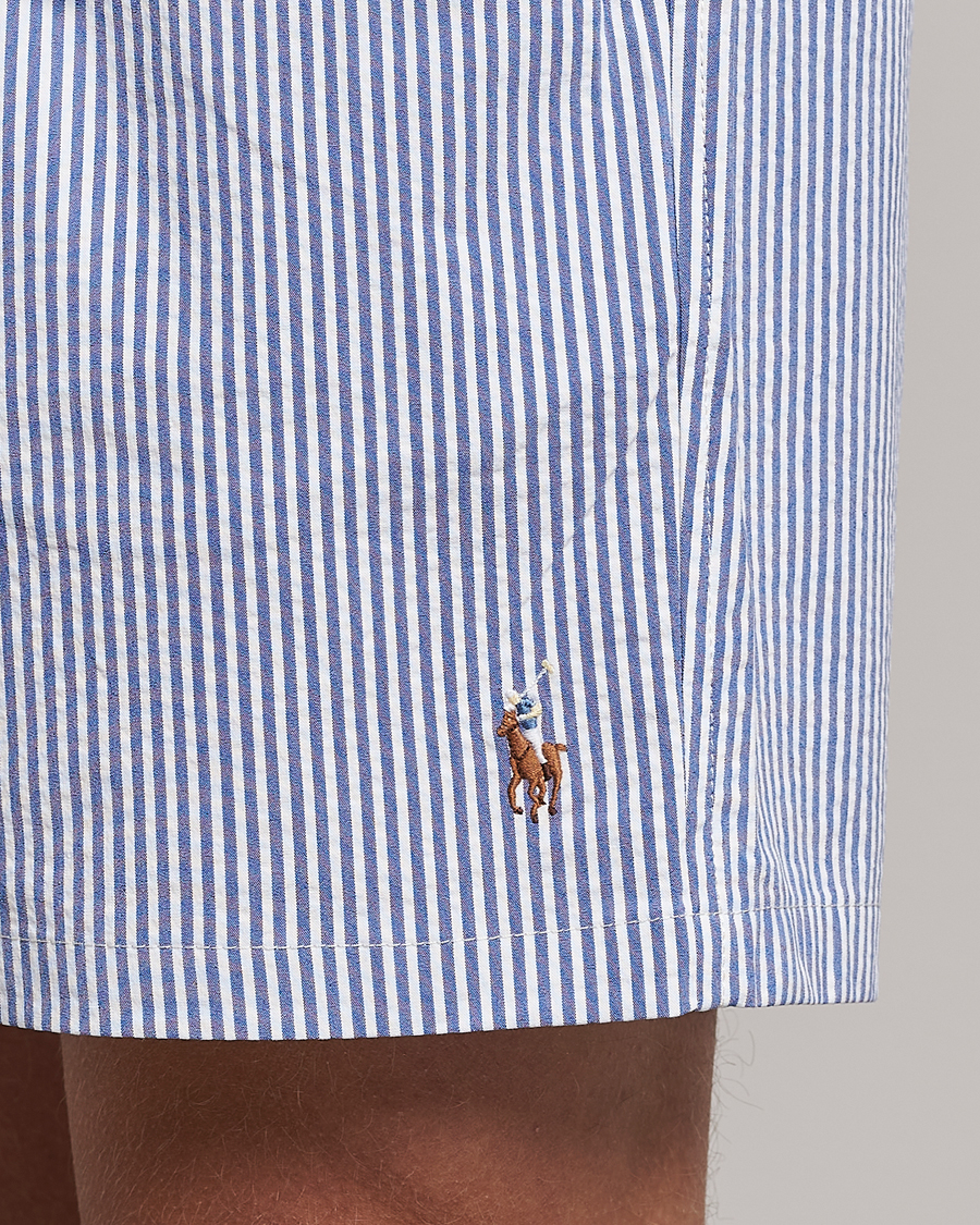 Herren | Badehosen | Polo Ralph Lauren | Recycled Traveler Seersucker Swimshorts Cruise Royal