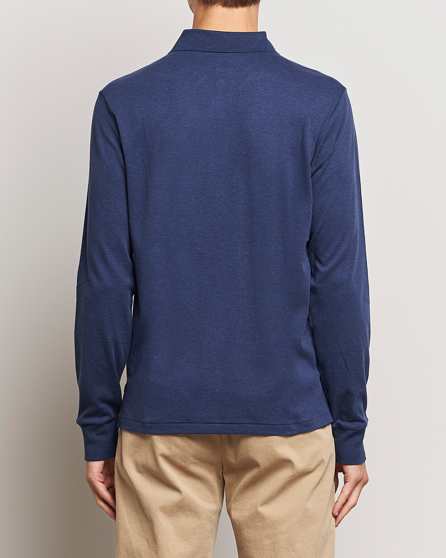Herren | Pullover | Polo Ralph Lauren | Luxury Pima Cotton Long Sleeve Polo Navy Heather
