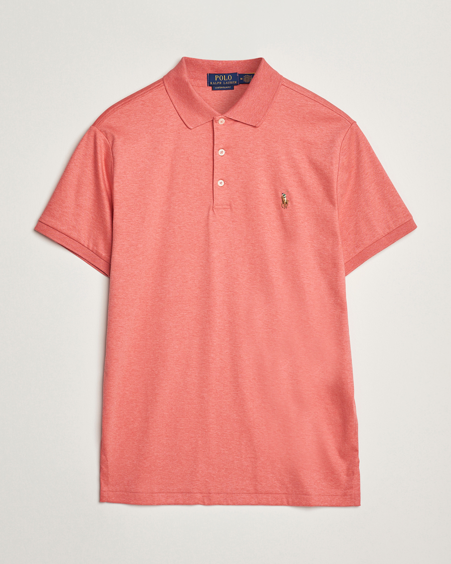 Polo Ralph Lauren Luxury Pima Cotton Polo Rose Heather Bei Careofcarl De