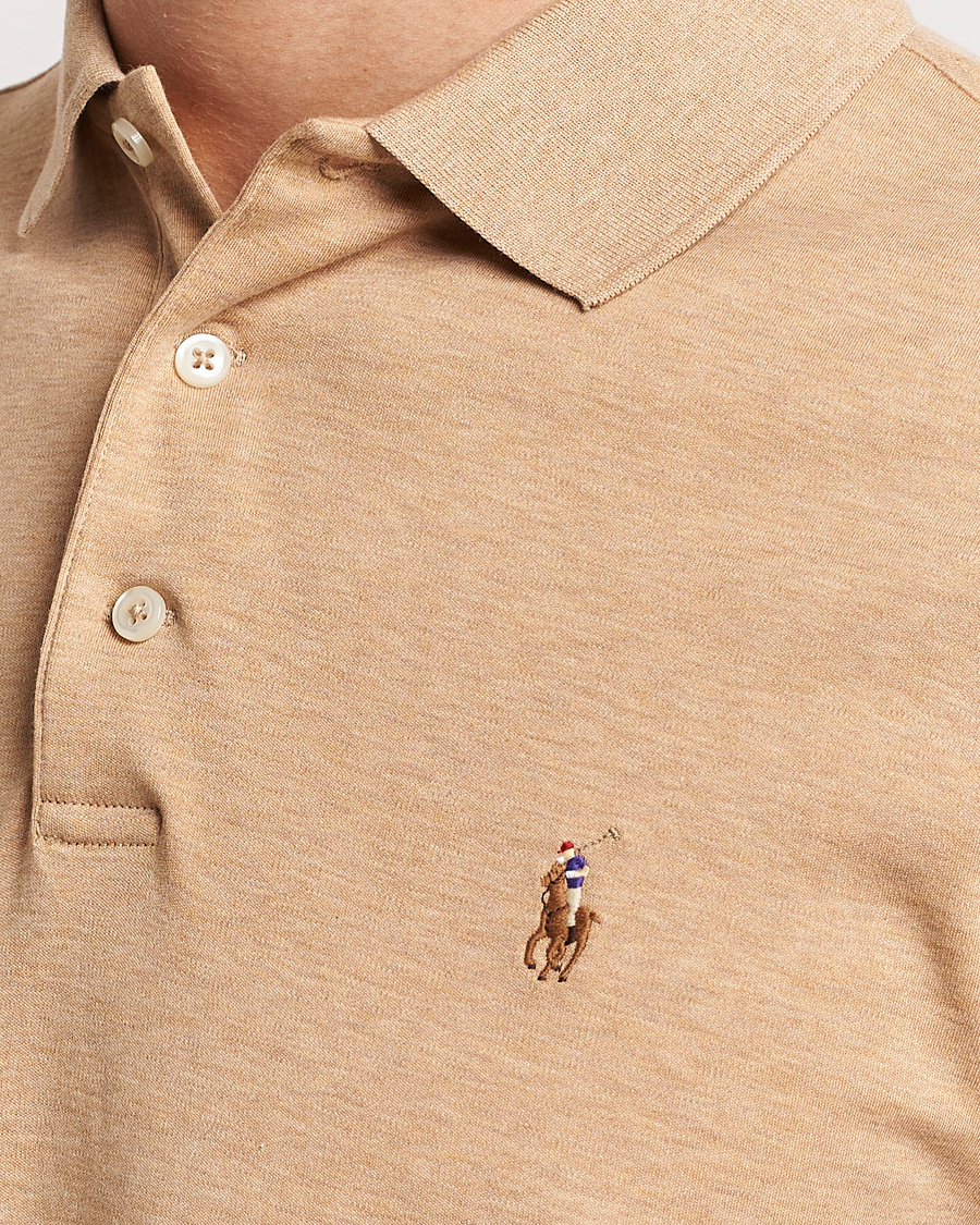 Herren | Poloshirts | Polo Ralph Lauren | Luxury Pima Cotton Polo Classic Camel Heather