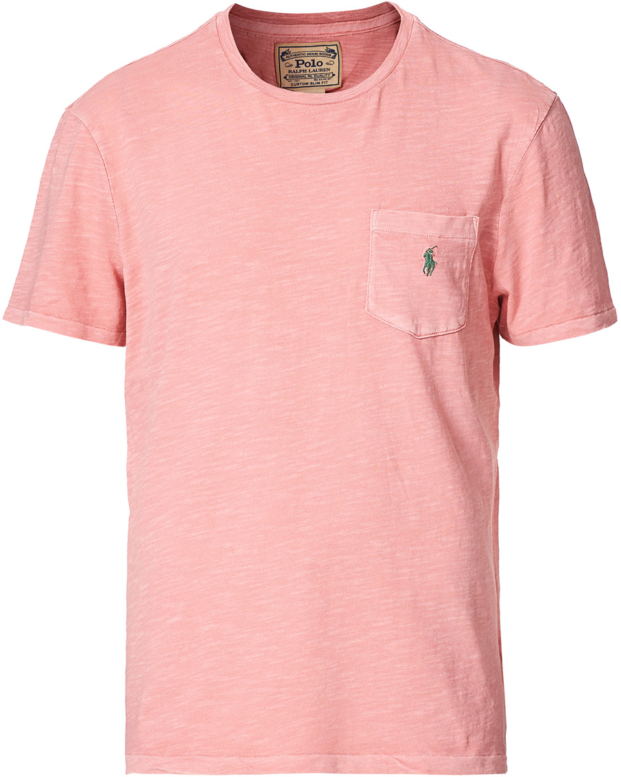 Herren | T-Shirts | Polo Ralph Lauren | Washed Crew Neck Pocket Tee Desert Rose