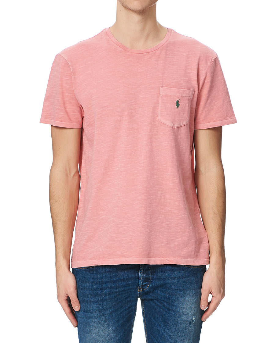 Herren | T-Shirts | Polo Ralph Lauren | Washed Crew Neck Pocket Tee Desert Rose