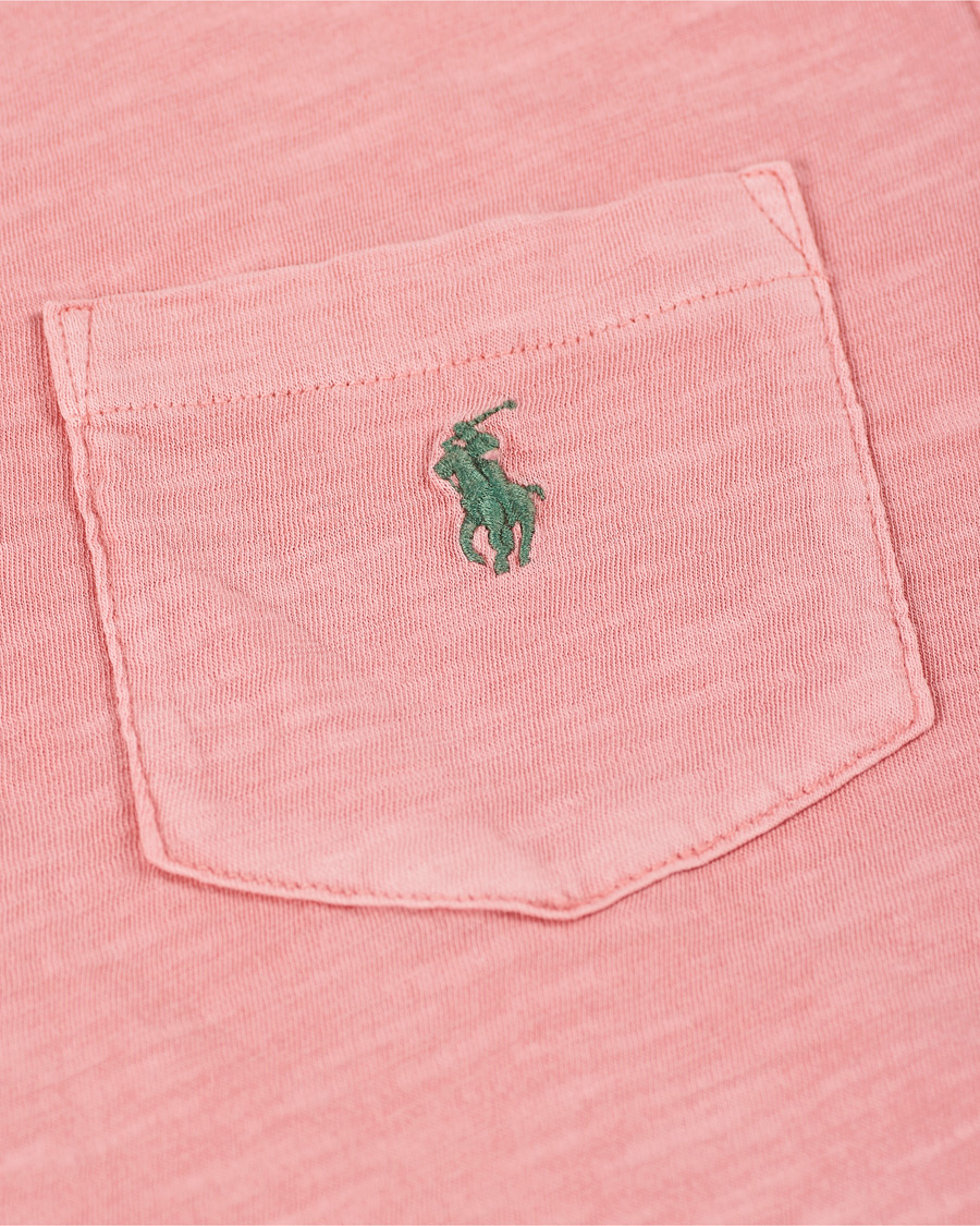 Herren | T-Shirts | Polo Ralph Lauren | Washed Crew Neck Pocket Tee Desert Rose