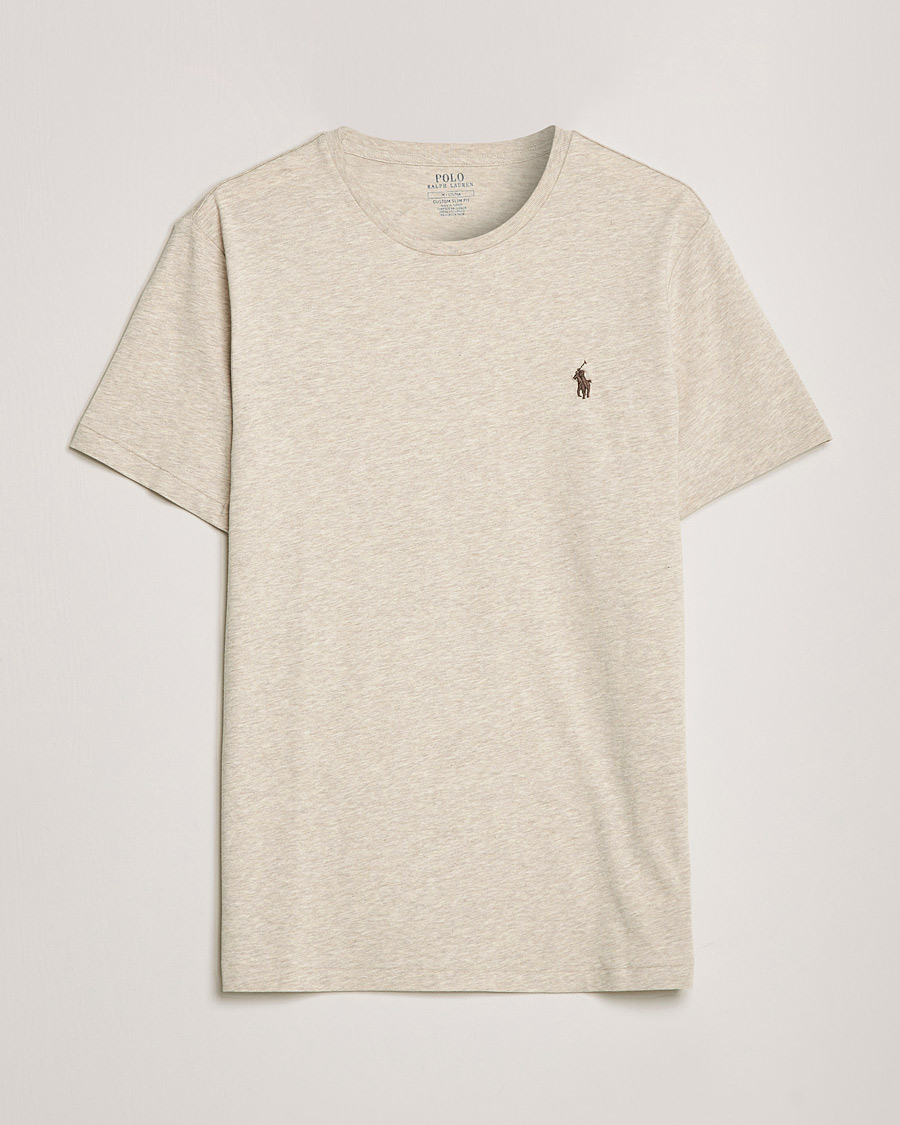 Herren | T-Shirts | Polo Ralph Lauren | Custom Slim Fit Polo Expedition Dune Heather