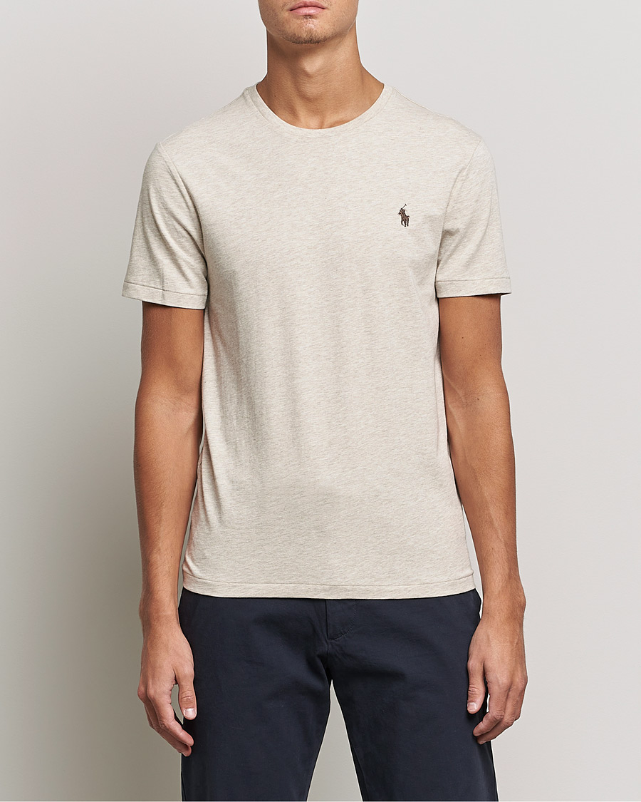 Herren | T-Shirts | Polo Ralph Lauren | Custom Slim Fit Polo Expedition Dune Heather