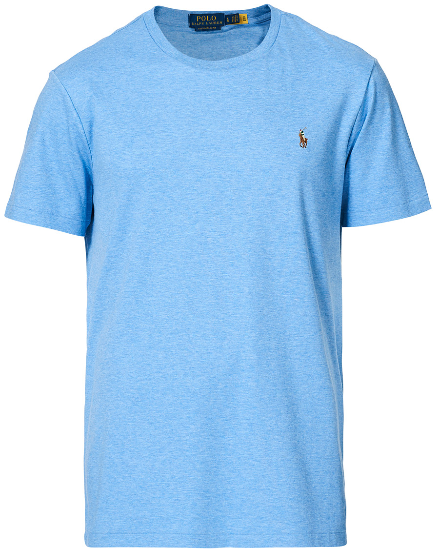 Herren | T-Shirts | Polo Ralph Lauren | Luxury Pima Cotton Crew Neck Tee Soft Royal Heather