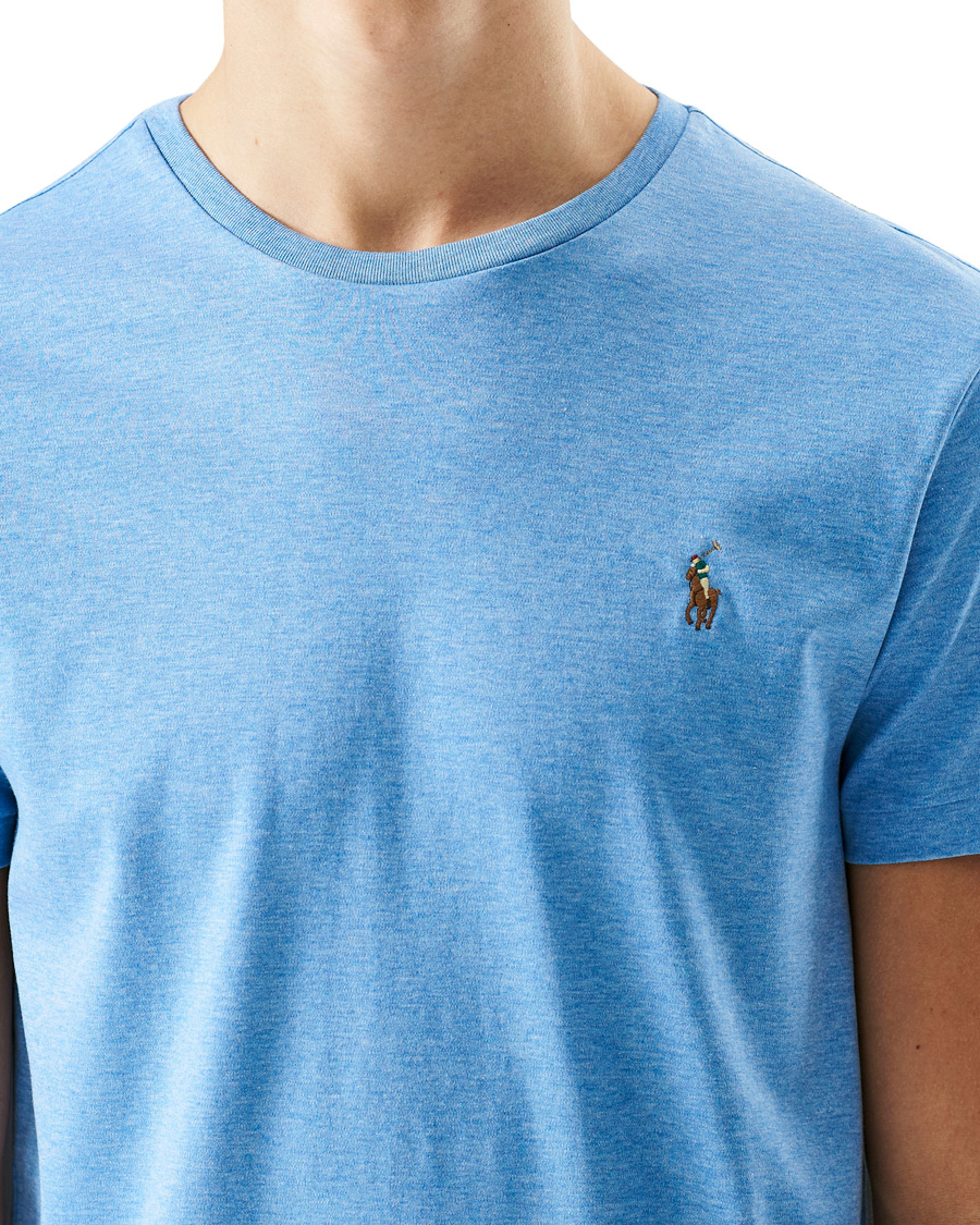 Herren | T-Shirts | Polo Ralph Lauren | Luxury Pima Cotton Crew Neck Tee Soft Royal Heather